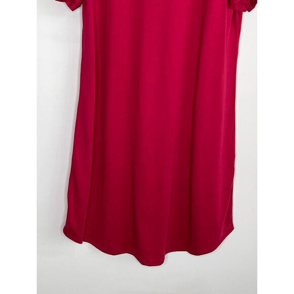 Summersalt The Luxe Pima Cotton Twist-Sleeve T-Shirt Dress Currant Women's M - Picture 11 of 11